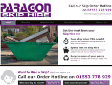 Tablet Screenshot of paragonskiphire.co.uk